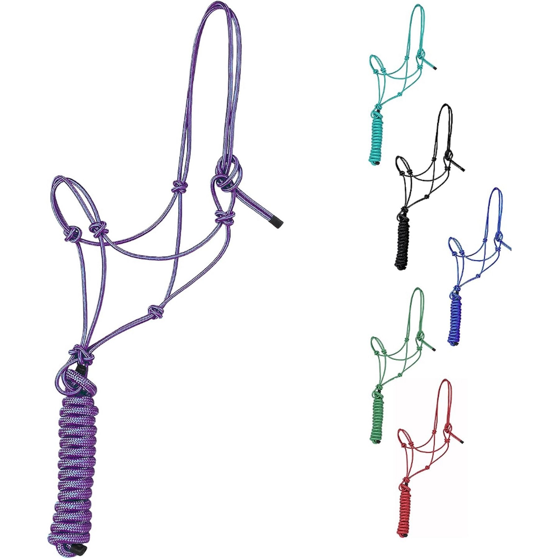 Majestic Ally Knotted Training Halter & Lead, Purple