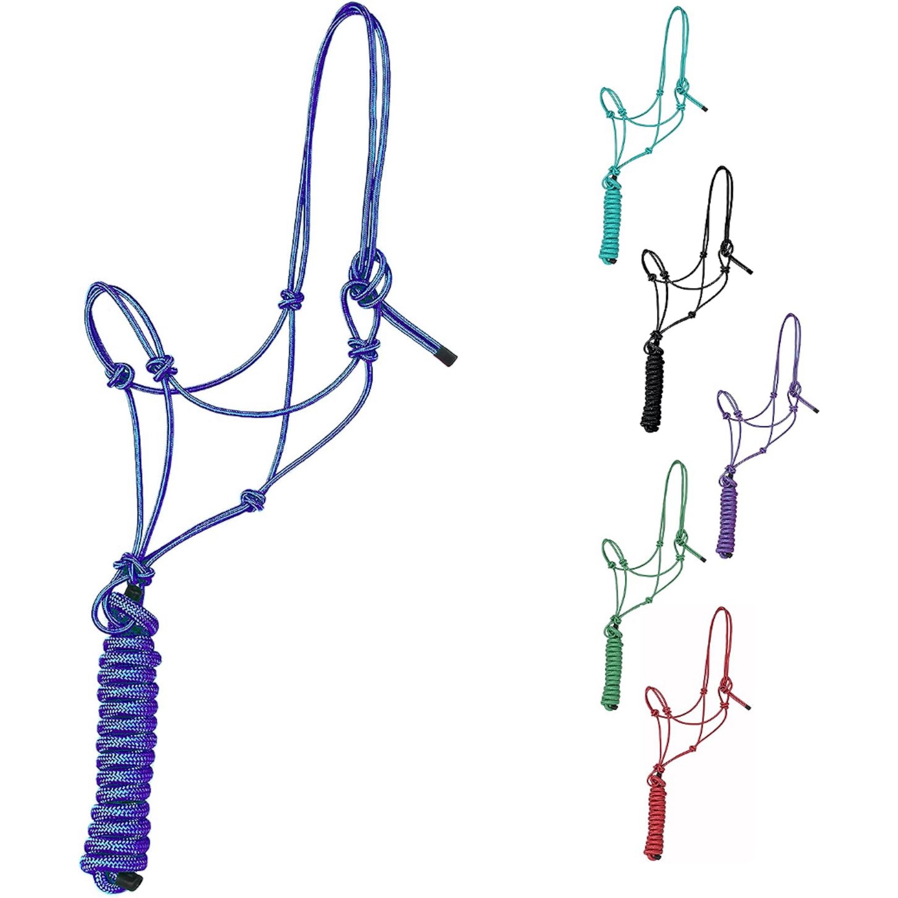 Majestic Ally Knotted Training Halter & Lead, Royal Blue