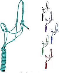Majestic Ally Knotted Training Halter & Lead, Turquoise