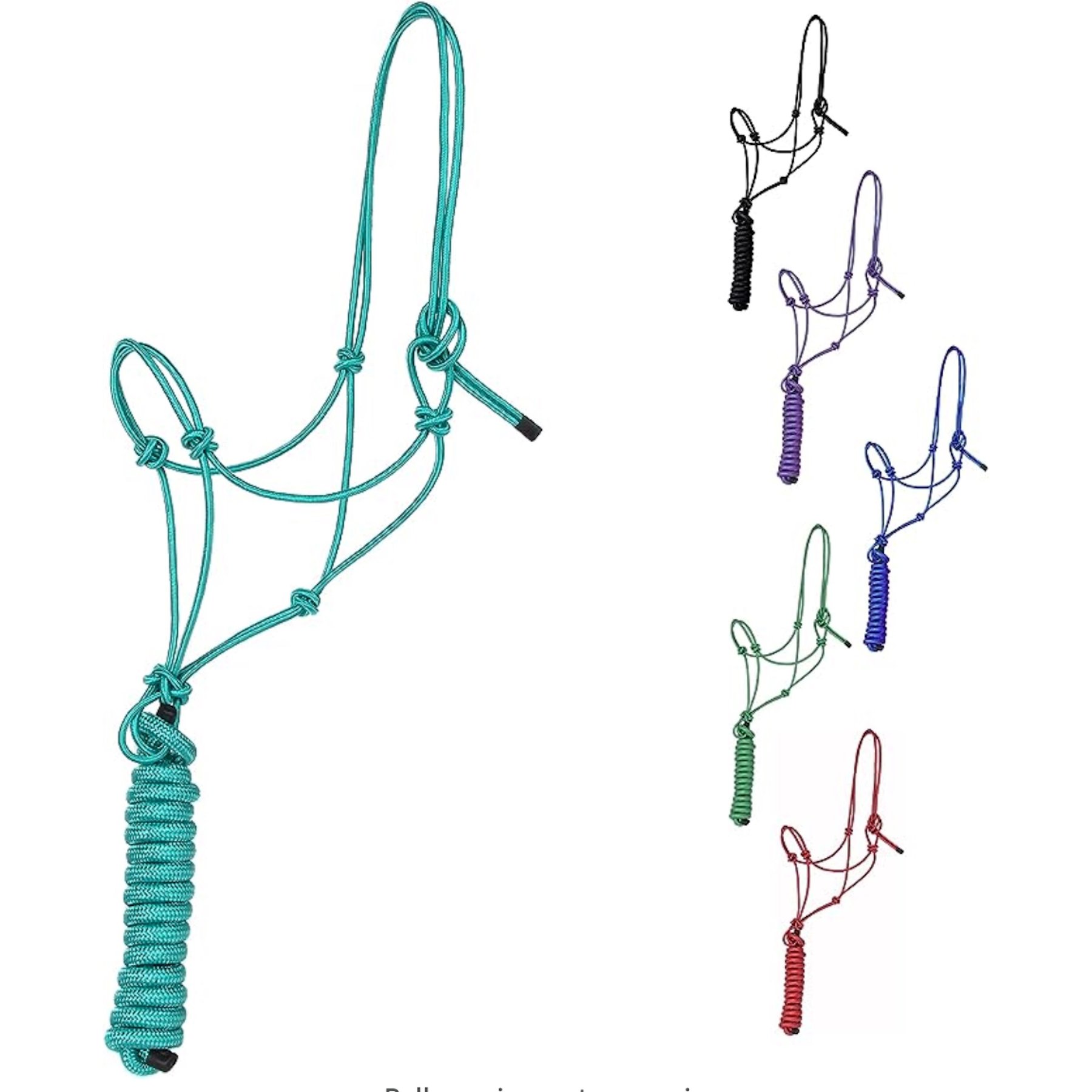 Majestic Ally Knotted Training Halter & Lead, Turquoise