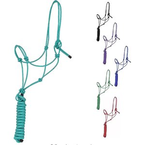 Majestic Ally Knotted Training Halter & Lead, Turquoise