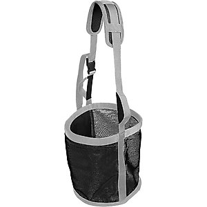 Majestic Ally Mesh Feed Rite Horse Bag, Black, Pony