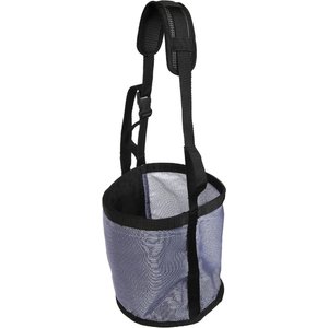 Majestic Ally Mesh Feed Rite Horse Bag, Dark Gray, Pony