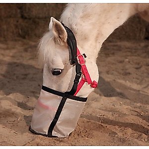 Majestic Ally Mesh Feed Rite Horse Bag, Dark Gray, Pony