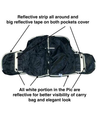Show full view: Majestic Ally Nylon Horse Saddle Bag & Pockets, Black slide 2 of 9