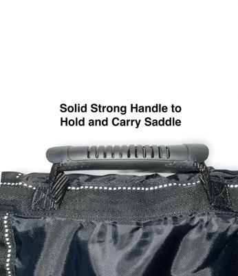 Show full view: Majestic Ally Nylon Horse Saddle Bag & Pockets, Black slide 6 of 9