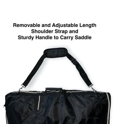 Show full view: Majestic Ally Nylon Horse Saddle Bag & Pockets, Black slide 7 of 9