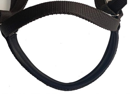 Show full view: Majestic Ally Nylon Padded Browband Headstall & Reins Horse Tack, Black slide 4 of 4