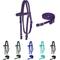 Show in main carousel: Majestic Ally Nylon Padded Browband Headstall & Reins Horse Tack, Purple slide 1 of 4