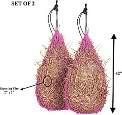 Majestic Ally Slow Feed Hay Net, 42-in, Pink slide 2 of 4