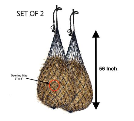 Show full view: Majestic Ally Slow Feed Horse Hay Net, 56-in, Black slide 2 of 3