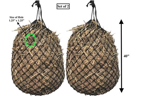 Show full view: Majestic Ally Ultra Slow Feed Horse Hay Net, 1.25 x 1.25-in, 2 count, Black slide 2 of 5