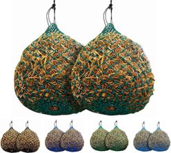 Majestic Ally Ultra Slow Feed Horse Hay Net, 1.25 x 1.25-in, 2 count, Hunter Green