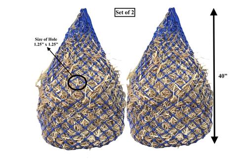 Show full view: Majestic Ally Ultra Slow Feed Horse Hay Net, 1.25 x 1.25-in, 2 count, Royal Blue slide 2 of 5