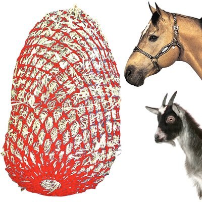 Majestic Ally Majestic Ally Ultra Slow Feed Horse Hay Net, 1.25 x 1.25-in, Red