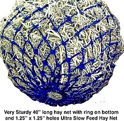 Majestic Ally Ultra Slow Feed Horse Hay Net, 1.25 x 1.25-in, Royal Blue slide 2 of 5