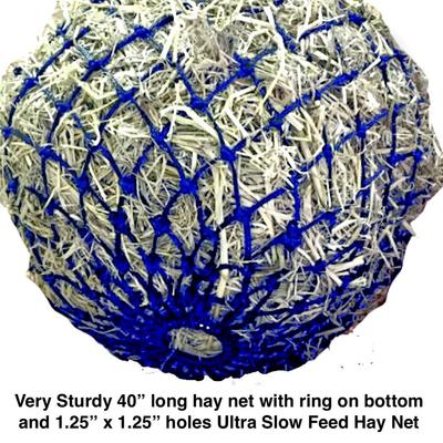 Show full view: Majestic Ally Ultra Slow Feed Horse Hay Net, 1.25 x 1.25-in, Royal Blue slide 4 of 5