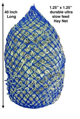 Show full view: Majestic Ally Ultra Slow Feed Horse Hay Net, 1.25 x 1.25-in, Royal Blue slide 5 of 5