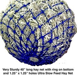 Majestic Ally Ultra Slow Feed Horse Hay Net, 1.25 x 1.25-in, Turquoise slide 2 of 5