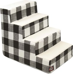 Majestic Pet Anderson Check Cat & Dog Stairs, Black, 4 Step slide 1 of 6