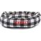 Show in main carousel: Majestic Pet Anderson Check Personalized Bagel Cat & Dog Bed, Black, Large slide 3 of 7