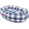 Show in main carousel: Majestic Pet Anderson Check Personalized Bagel Cat & Dog Bed, Navy Blue, Large slide 2 of 6