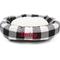 Show in main carousel: Majestic Pet Anderson Check Sherpa Personalized Bagel Cat & Dog Bed, Black, Large slide 3 of 9
