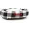 Show in main carousel: Majestic Pet Anderson Check Sherpa Personalized Bagel Cat & Dog Bed, Black, Large slide 4 of 9