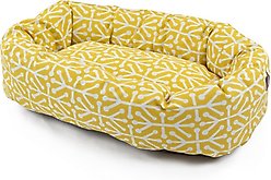 Majestic Pet Aruba Bagel Bolster Cat & Dog Bed, Citrus, Large slide 2 of 4