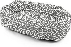 Majestic Pet Aruba Bagel Bolster Cat & Dog Bed, Gray, Medium slide 2 of 4