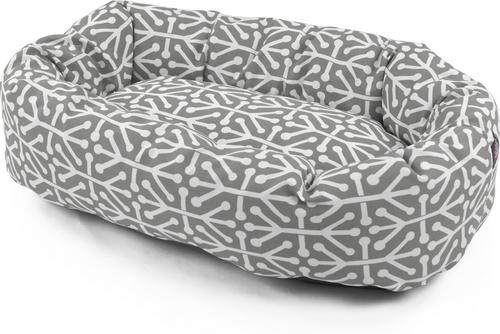 Show full view: Majestic Pet Aruba Bagel Bolster Cat & Dog Bed, Gray, Medium slide 2 of 5
