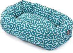 Majestic Pet Aruba Bagel Bolster Cat & Dog Bed, Teal, Small slide 2 of 4