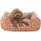 Show in main carousel: Majestic Pet Aruba Contemp Lounge Bolster Dog Bed with Removable Cover, Large, Orange slide 3 of 7
