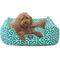 Show in main carousel: Majestic Pet Aruba Contemp Lounge Bolster Dog Bed with Removable Cover, Large, Teal slide 2 of 6