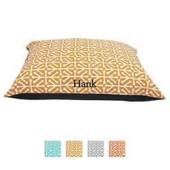 Majestic Pet Aruba Personalized Pillow Cat & Dog Bed, Citrus, Small/Medium