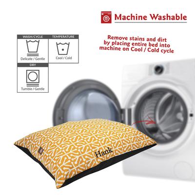 Show full view: Majestic Pet Aruba Personalized Pillow Cat & Dog Bed, Citrus, Small/Medium slide 5 of 6
