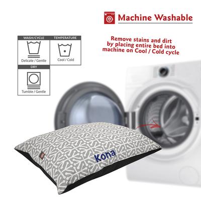 Show full view: Majestic Pet Aruba Personalized Pillow Cat & Dog Bed, Gray, Large slide 6 of 7