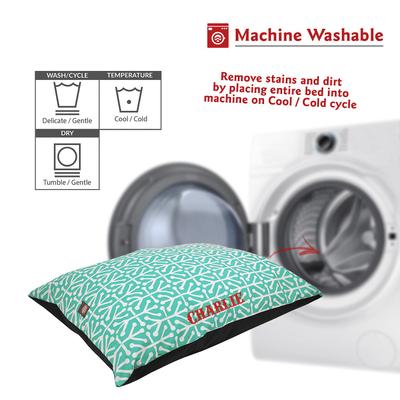 Show full view: Majestic Pet Aruba Personalized Pillow Cat & Dog Bed, Pacific, Small/Medium slide 6 of 7