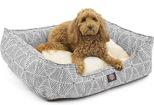 Show full view: Majestic Pet Charlie Contemp Lounge Bolster Dog Bed with Removable Cover, X-Large, Gray slide 1 of 4