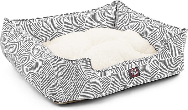 Show full view: Majestic Pet Charlie Contemp Lounge Bolster Dog Bed with Removable Cover, X-Large, Gray slide 3 of 4