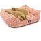 Show in main carousel: Majestic Pet Charlie Contemp Lounge Bolster Dog Bed with Removable Cover, X-Large, Salmon slide 2 of 5