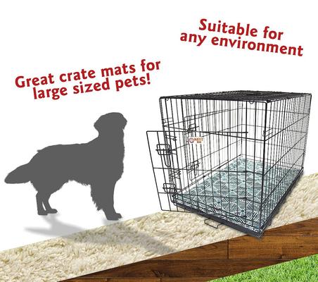Show full view: Majestic Pet Charlie Personalized Dog Crate Mat, Emerald, Large slide 6 of 8