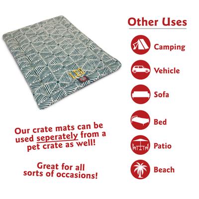 Show full view: Majestic Pet Charlie Personalized Dog Crate Mat, Emerald, X-Large slide 2 of 8