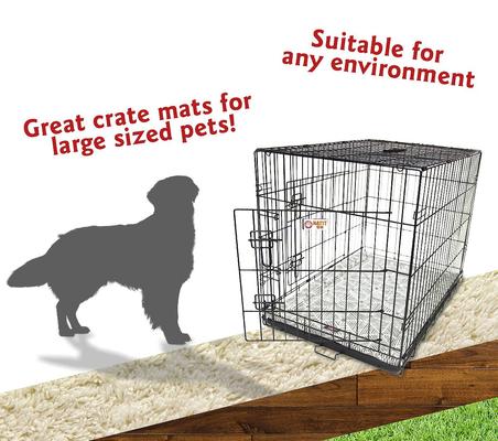 Show full view: Majestic Pet Charlie Personalized Dog Crate Mat, Gray, Large slide 7 of 8