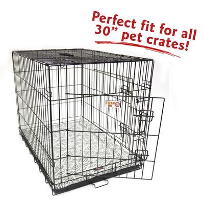 Show full view: Majestic Pet Charlie Personalized Dog Crate Mat, Gray, Small slide 6 of 8