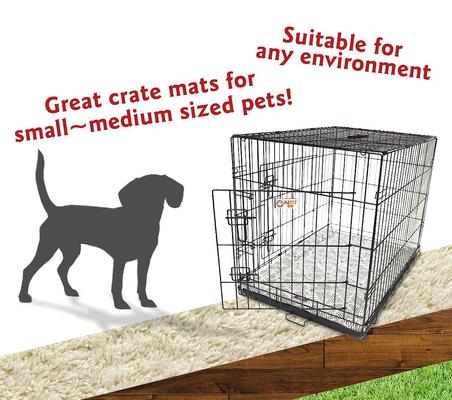 Show full view: Majestic Pet Charlie Personalized Dog Crate Mat, Gray, Small slide 7 of 8