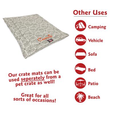 Show full view: Majestic Pet Charlie Personalized Dog Crate Mat, Gray, X-Small slide 2 of 8