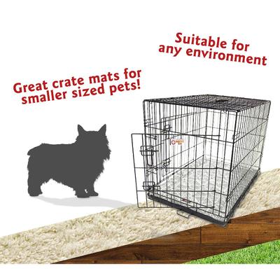 Show full view: Majestic Pet Charlie Personalized Dog Crate Mat, Gray, X-Small slide 7 of 8