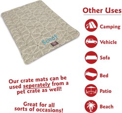 Majestic Pet Charlie Personalized Dog Crate Mat, Metallic, Medium slide 2 of 8