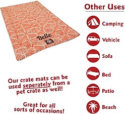 Majestic Pet Charlie Personalized Dog Crate Mat, Salmon, X-Large slide 2 of 8